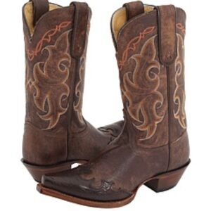 Tony Lama Ladies Vaquero Western Boot,Clay Santa Fe Leather Foot